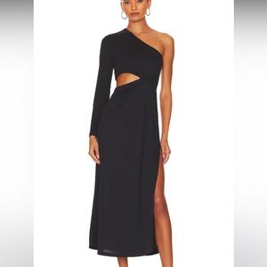 All Saints Mary Maxi Dress in Black